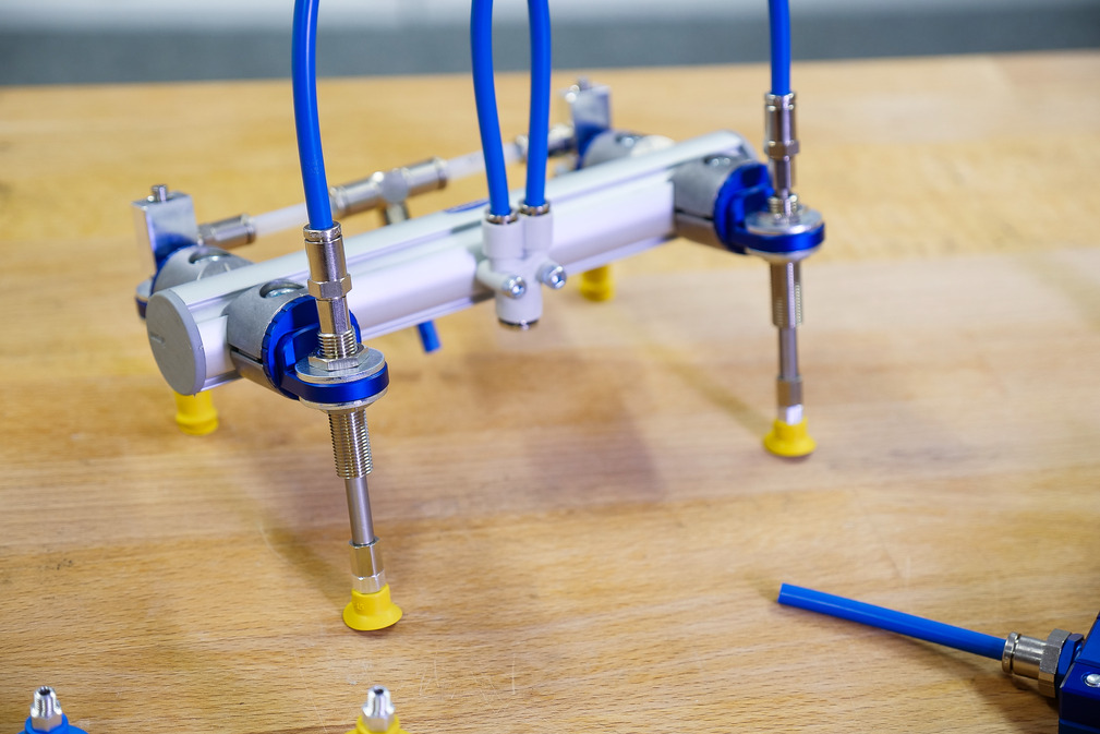 Spring plungers handle components gently and make flexible pick-and-place applications possible.