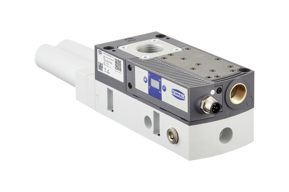 Thanks to its high suction capacity, the SCPL multi-stage compact ejector handles porous materials such as cardboard and packaging materials with ease.