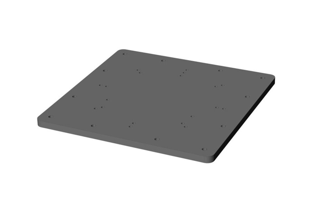 Mobile base plate for mounting the column