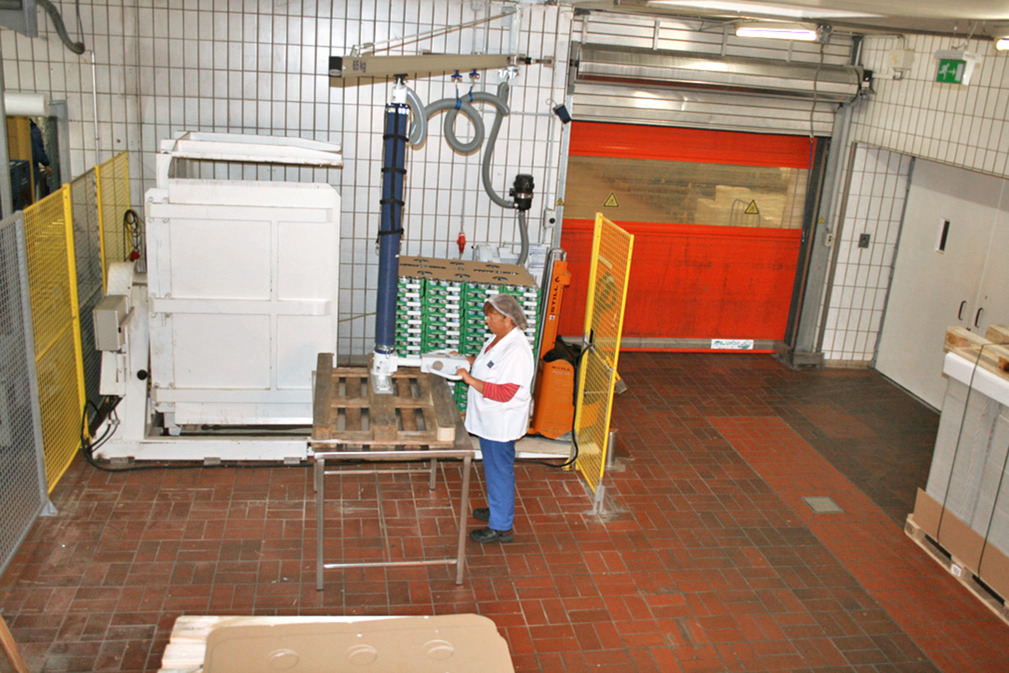 Vacuüm buisheffer JumboErgo vereenvoudigt palletverwerking in de zuivelverwerkende industrie