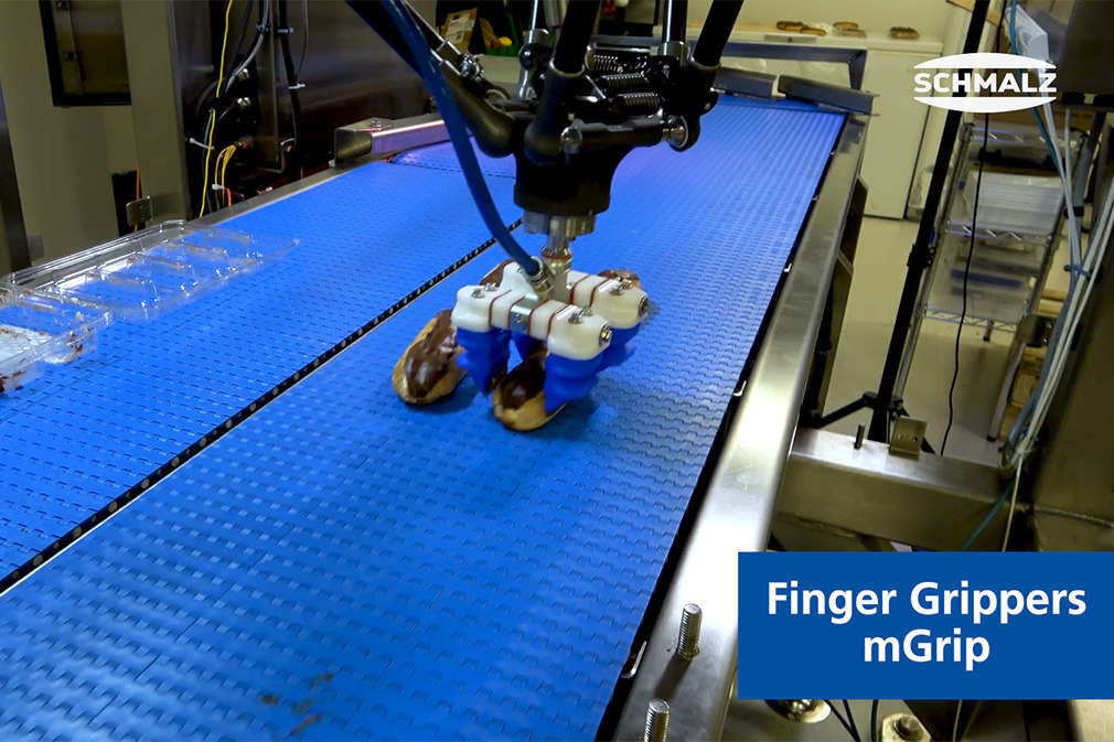 Pick and Place of Eclairs Using the Finger Gripper mGrip