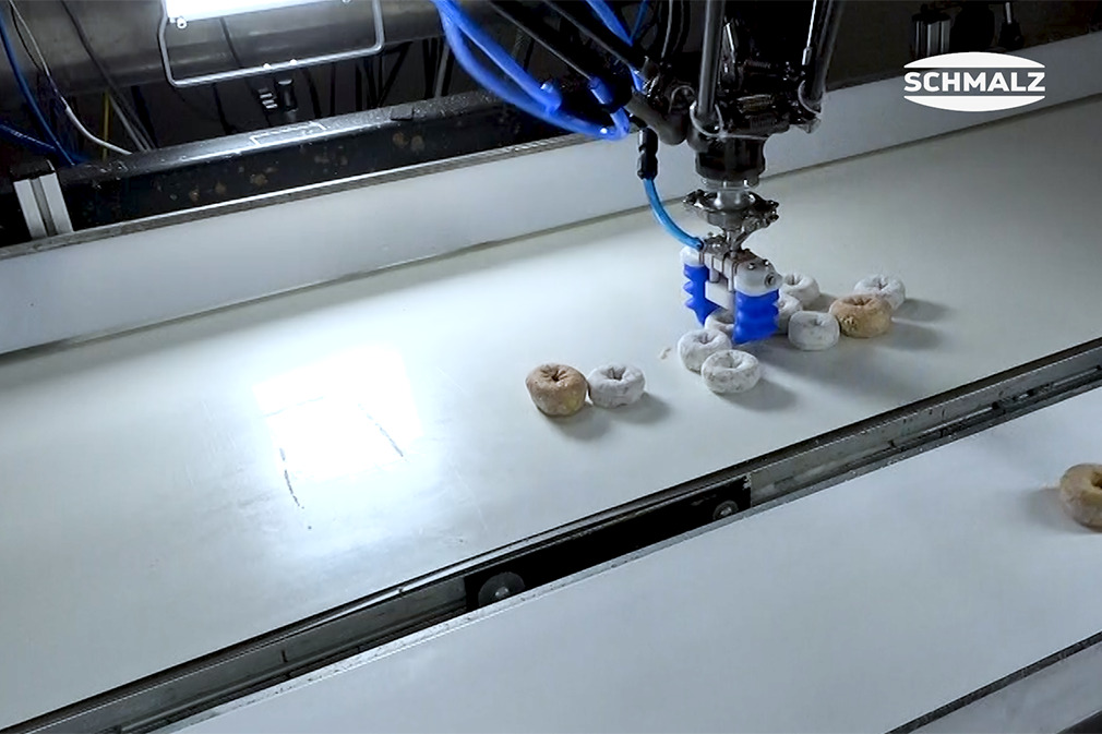 Pick and Place von Donuts mit dem Fingergreifer mGrip
