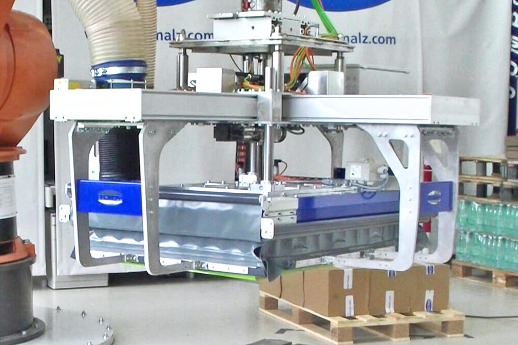 Vacuum Layer Gripping System SPZ-M-C for palletizing and depalletizing of product layers