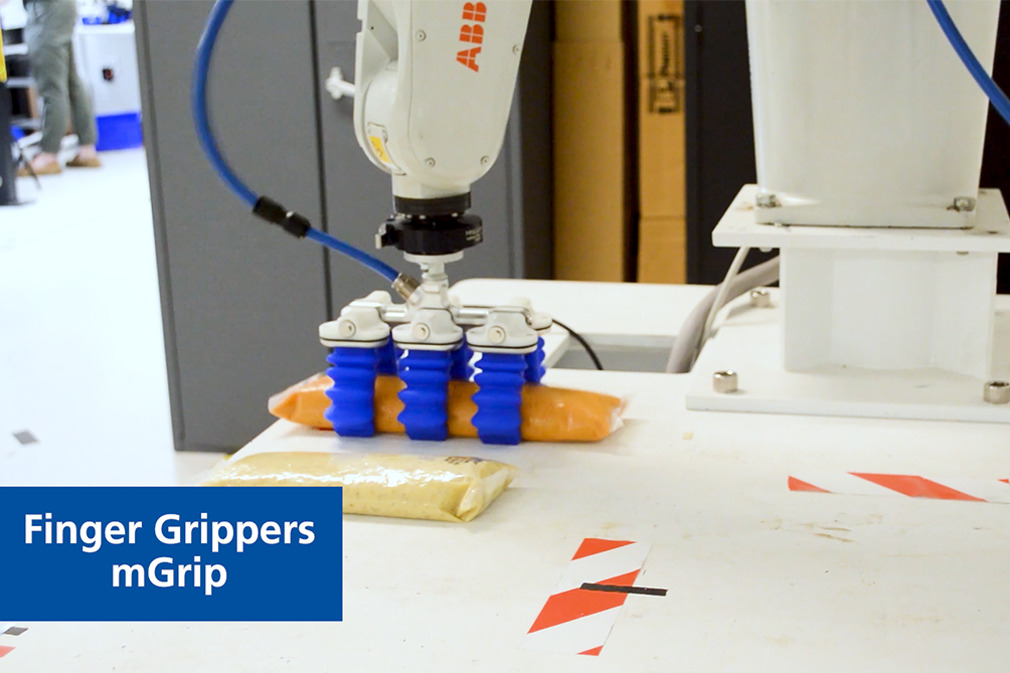 Pick and Place of Sauce Bags Using the Finger Gripper mGrip