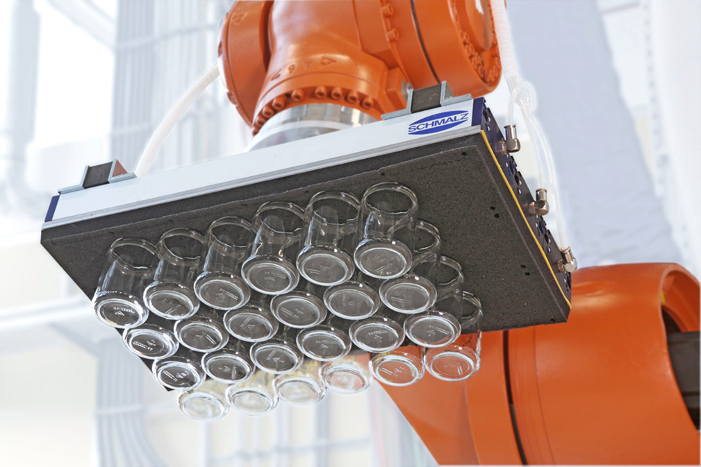 Vacuum layer gripping system SPZ for palletizing and depalletizing various product layers