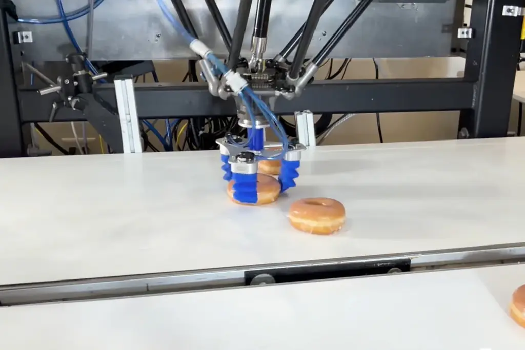 Pick and Place of Donuts Using the Finger Gripper mGrip Basic - 3125
