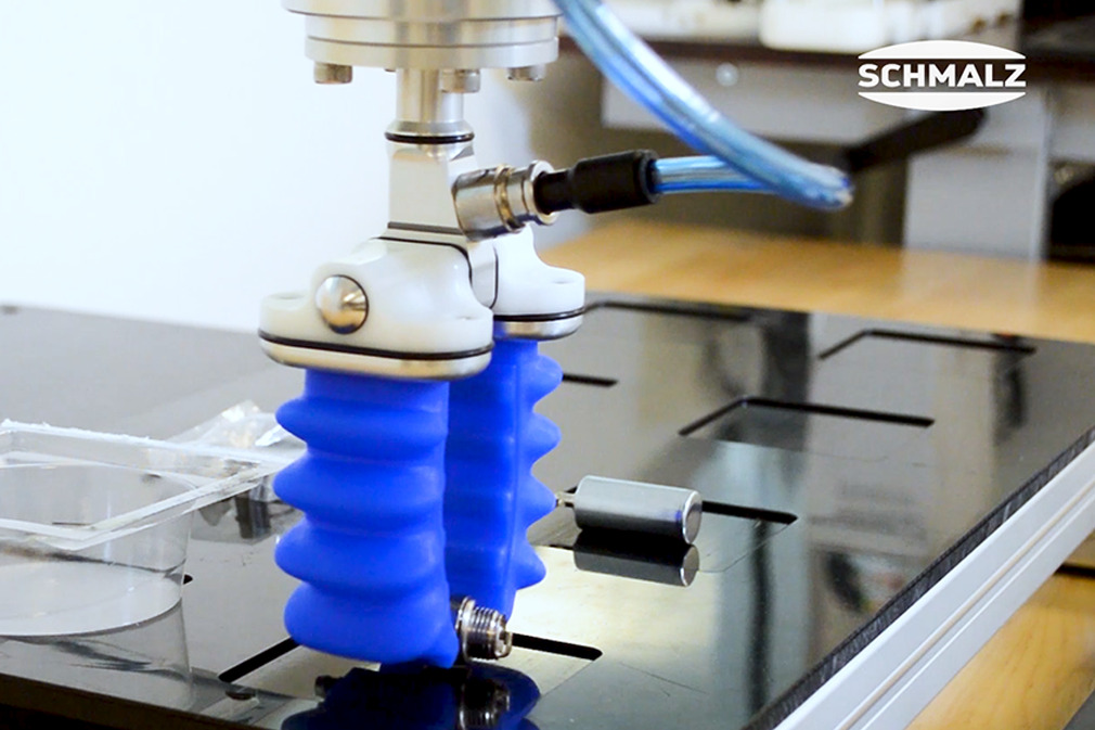 Pick and Place of Various Fittings and Plastic Components Using the Finger Gripper mGrip