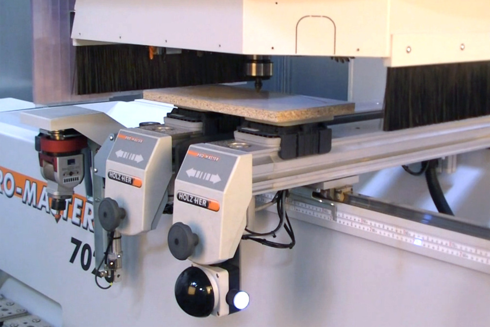 VC-K1 Hose-Free Vacuum Block Clamping System for Clamping Wooden Boards in a CNC Machining Center
