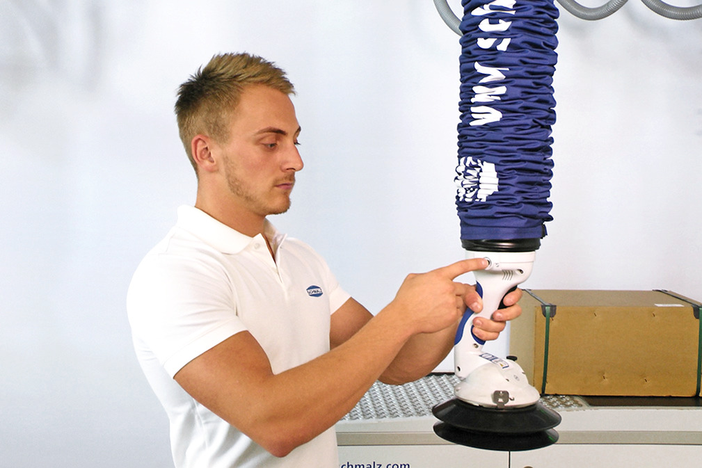 Operate the tube lifter JumboFlex