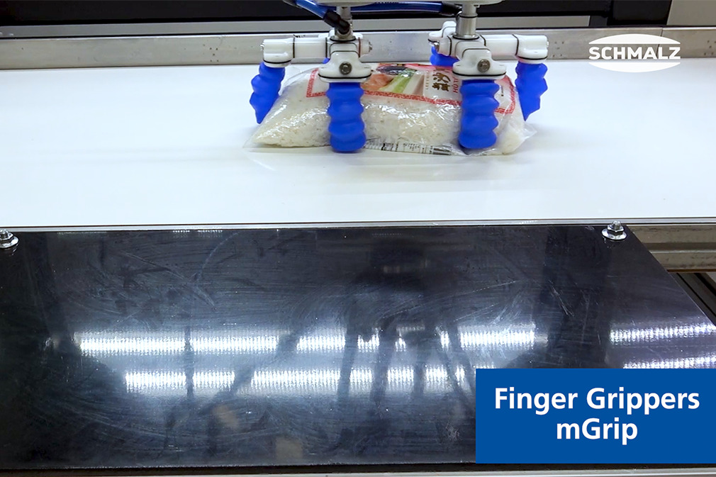 Pick and Place of Noodle Bag Using the Finger Gripper mGrip