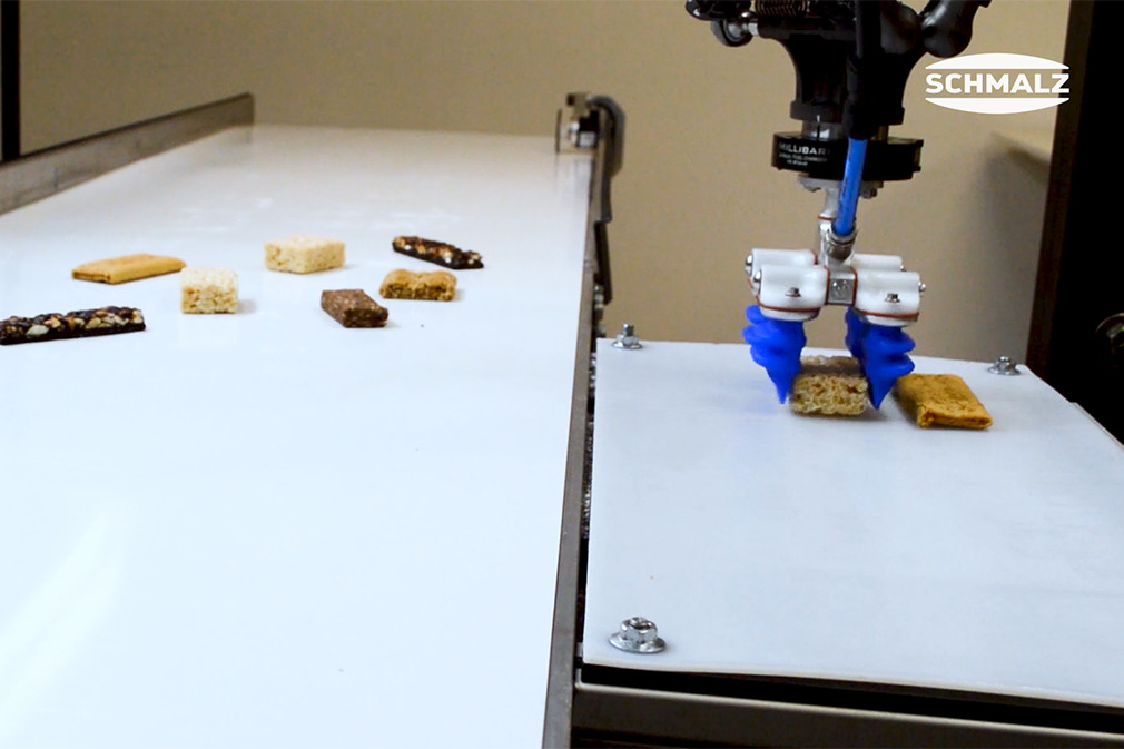 Pick and Place of Various Snack Bars Using the Finger Gripper mGrip