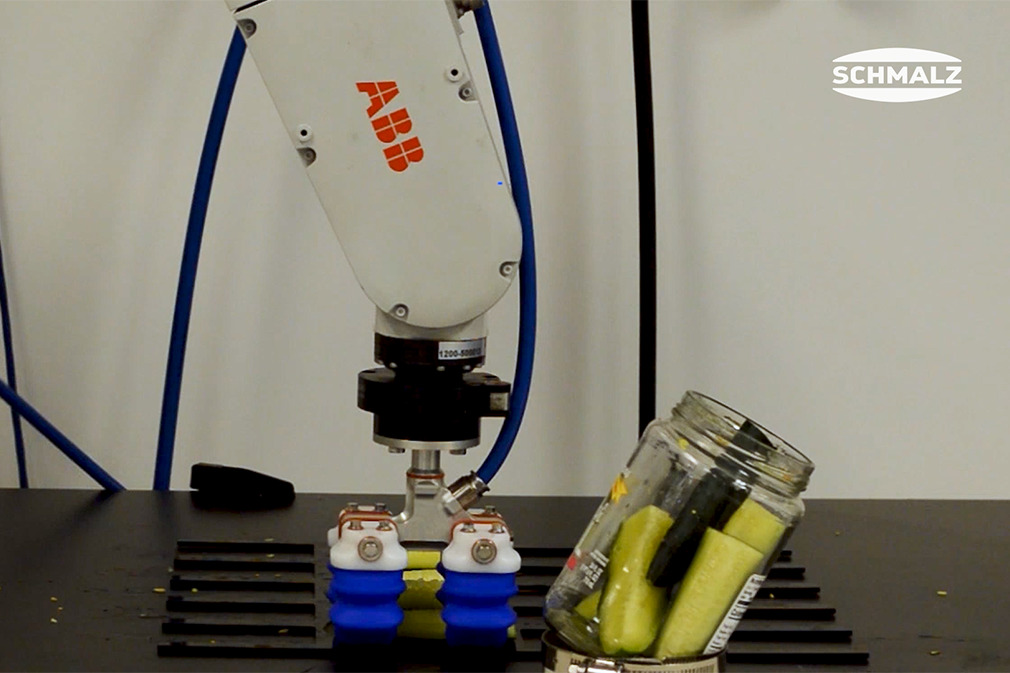 Pick and Place of Pickle Spears Using the Finger Gripper mGrip