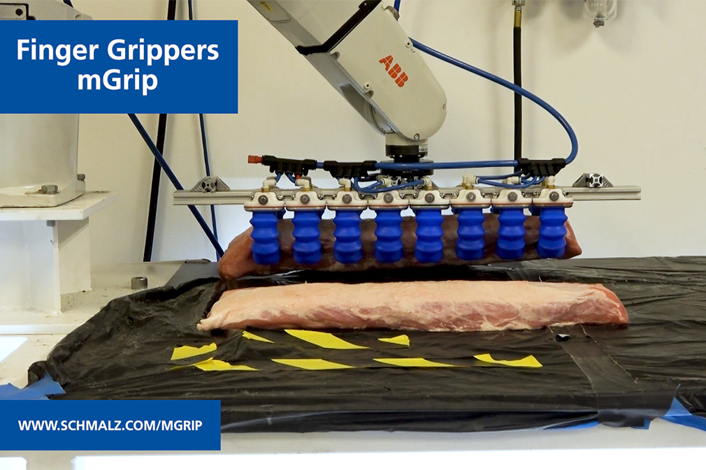 Pick and Place of Pork Loins Using the Finger Gripper mGrip