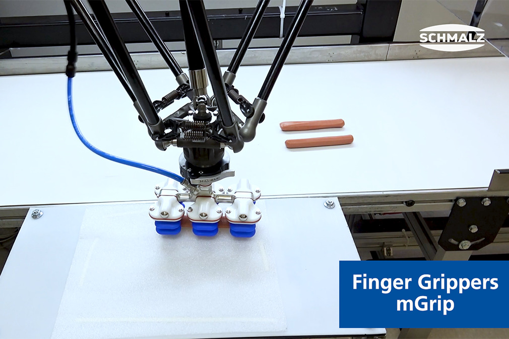 Pick and Place von Hotdogs mit dem Fingergreifer mGrip