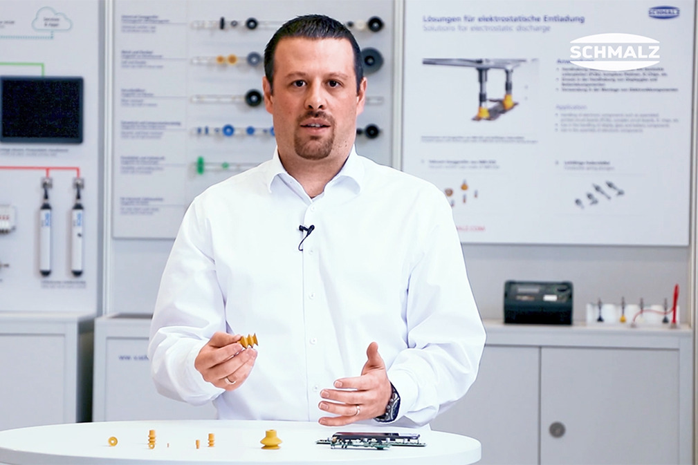 Schmalz Videocast - Suction Cups made of NBR-ESD