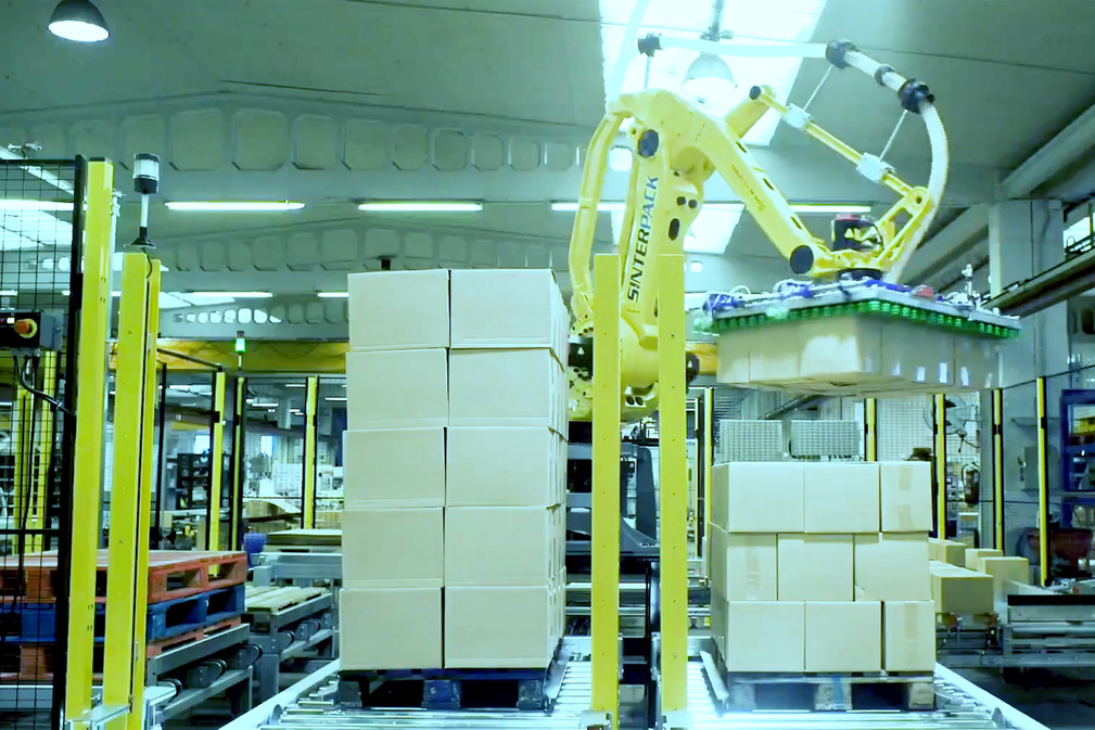 Schmalz layer gripper SPZ in the palletizing application