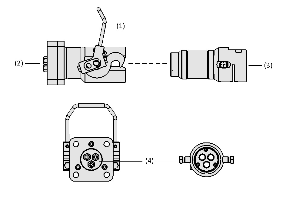 Roboter-Schnellwechselbajonette SXT-QC-CON