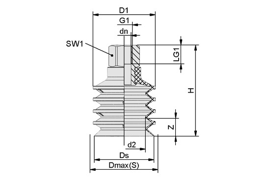 FSGC 40 NBR-55 G1/4-IG