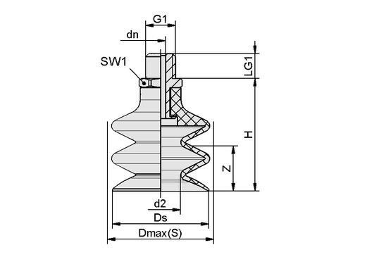 Fsg Si Md M Ag Vacuum Suction Cups Schmalz