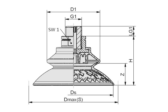 SAXB 60 ED-85 G3/8-AG